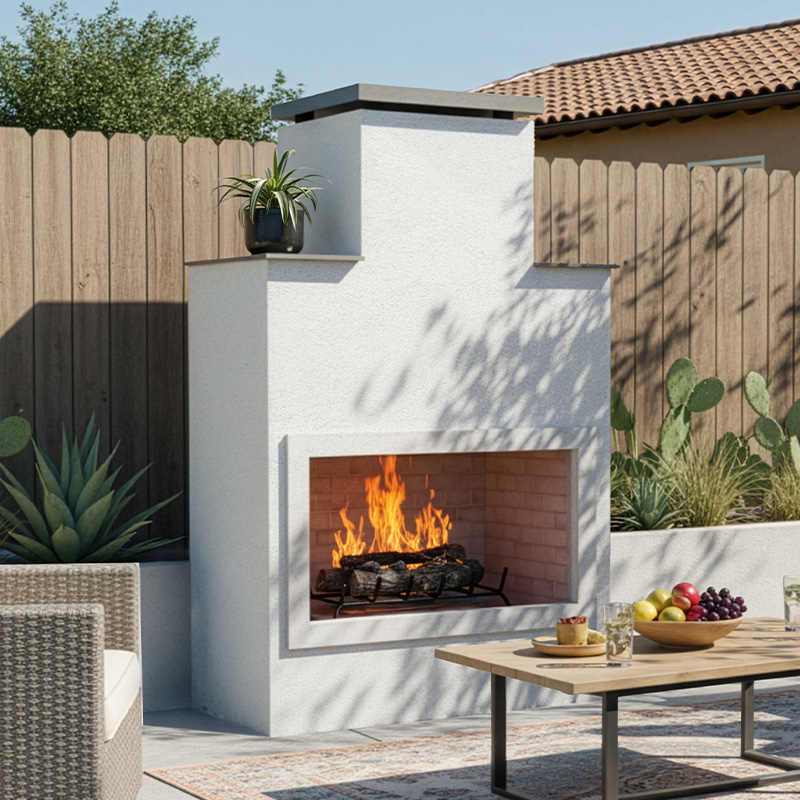 INDIO - Contemporary Outdoor Gas Fireplace